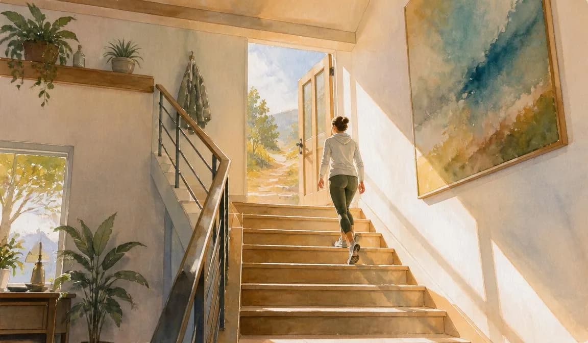 Move More space, painted by Sona